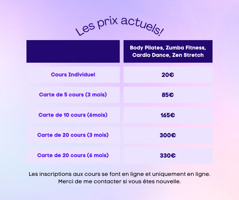 cours collectifs Giusi Genduso